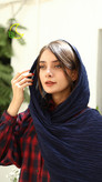 شال چروک بلند ، وال نخی هندی - فروشگاه ماه و برگ