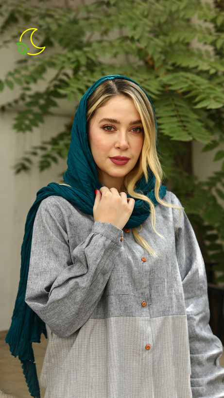 شال چروک بلند ، وال نخی هندی - فروشگاه ماه و برگ