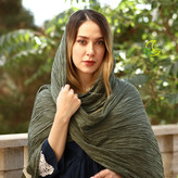 شال چروک بلند ، وال نخی هندی - فروشگاه ماه و برگ