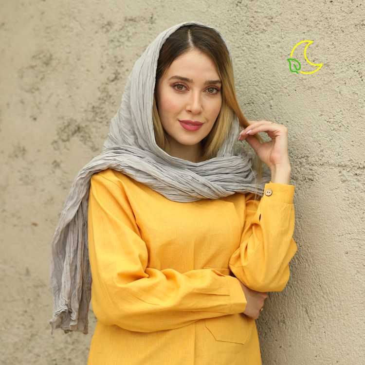 شال چروک بلند ، وال نخی هندی - فروشگاه ماه و برگ