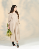پیراهن بلند زنانه جنس لینن کد ۲۸۶